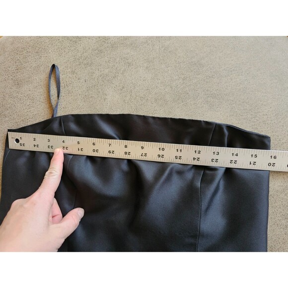 Ann Taylor Womens 8 Silk Strapless Little Black Dress LBD A-Line NEW $178 NWT - Picture 11 of 13